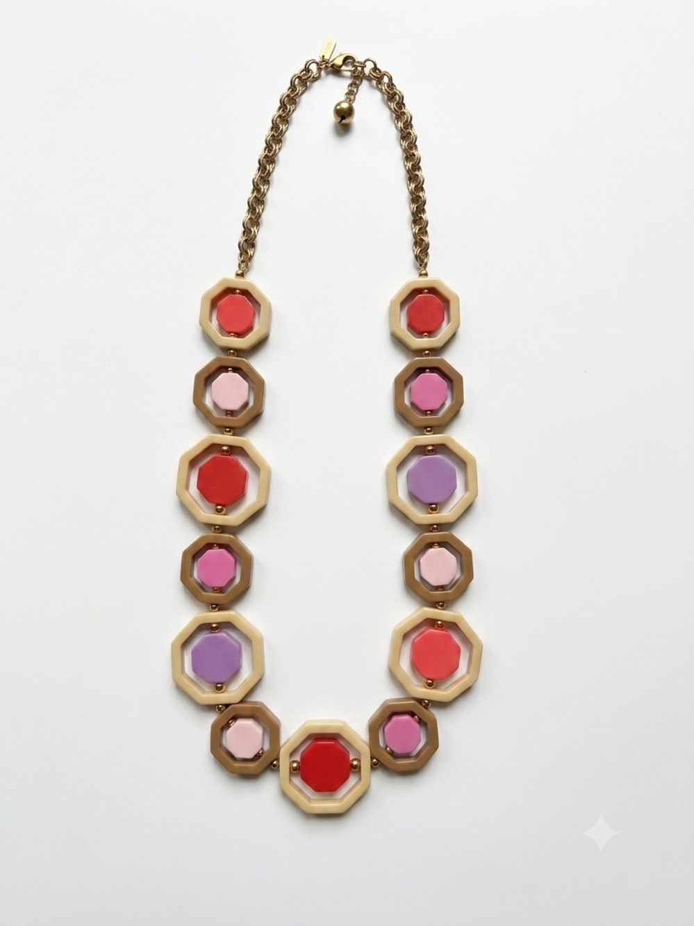 Vintage Kate Spade Frame of Mind Octagonal Statement Necklace - Cece Drake PLL